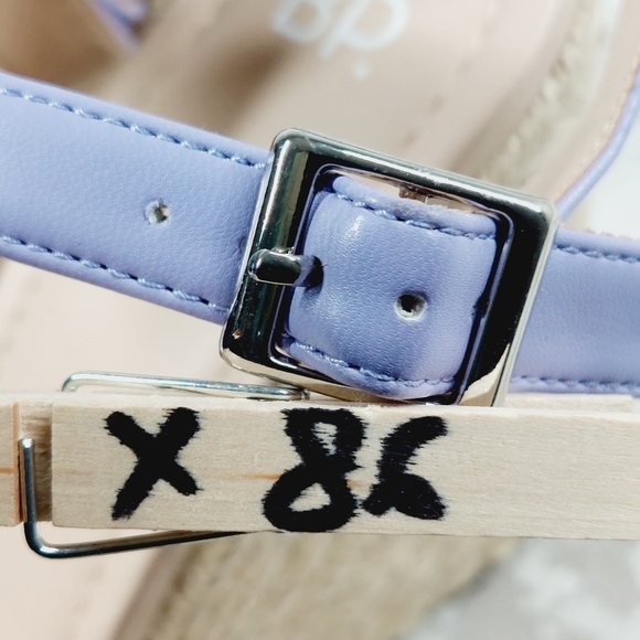 NEW BP. Goldie Purple Summer Braided Wedge Sandals X86 - Picture 9 of 9